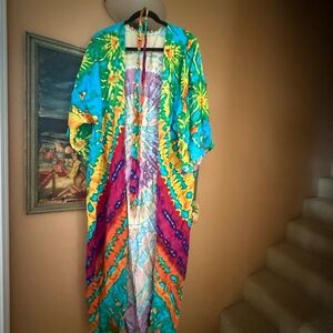 Vibrant Tie-Dye Swim Coverup